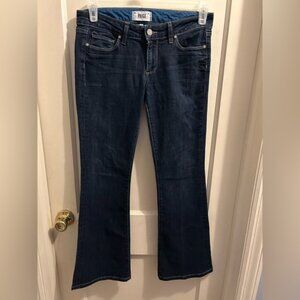 Paige Skyline boot size‎ 6p. Dark rinse lower rise